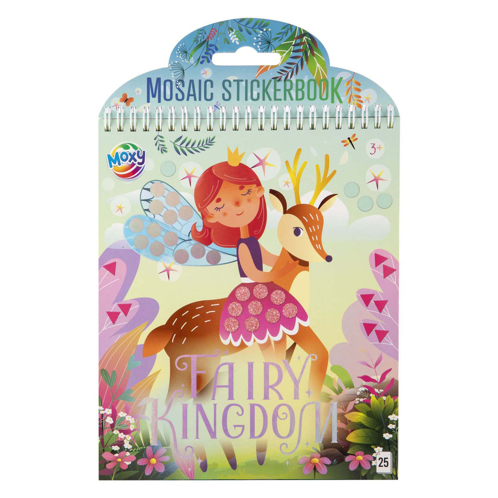Moxy luxury mosaic stickerboek fairies, 24x20cm, 25 vellen