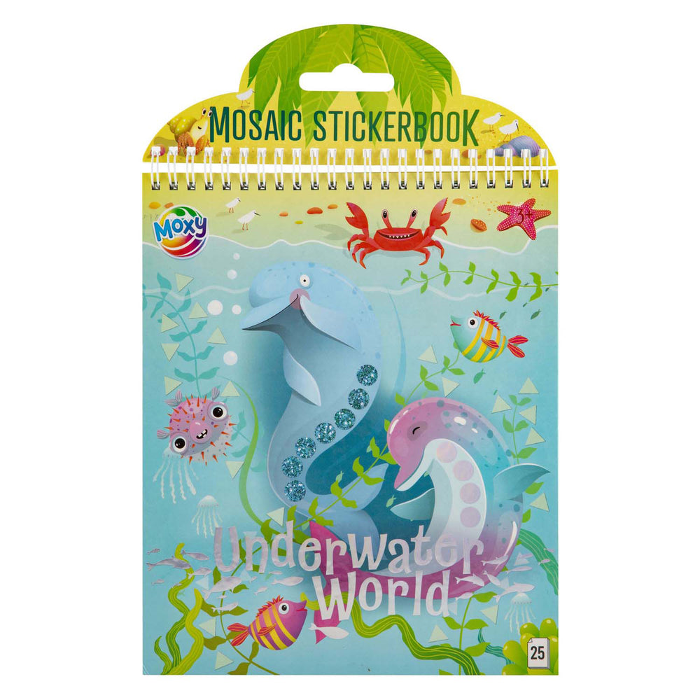 Moxy luxury mosaic stickerboek underwaterworld, 24x20cm, 25 vellen