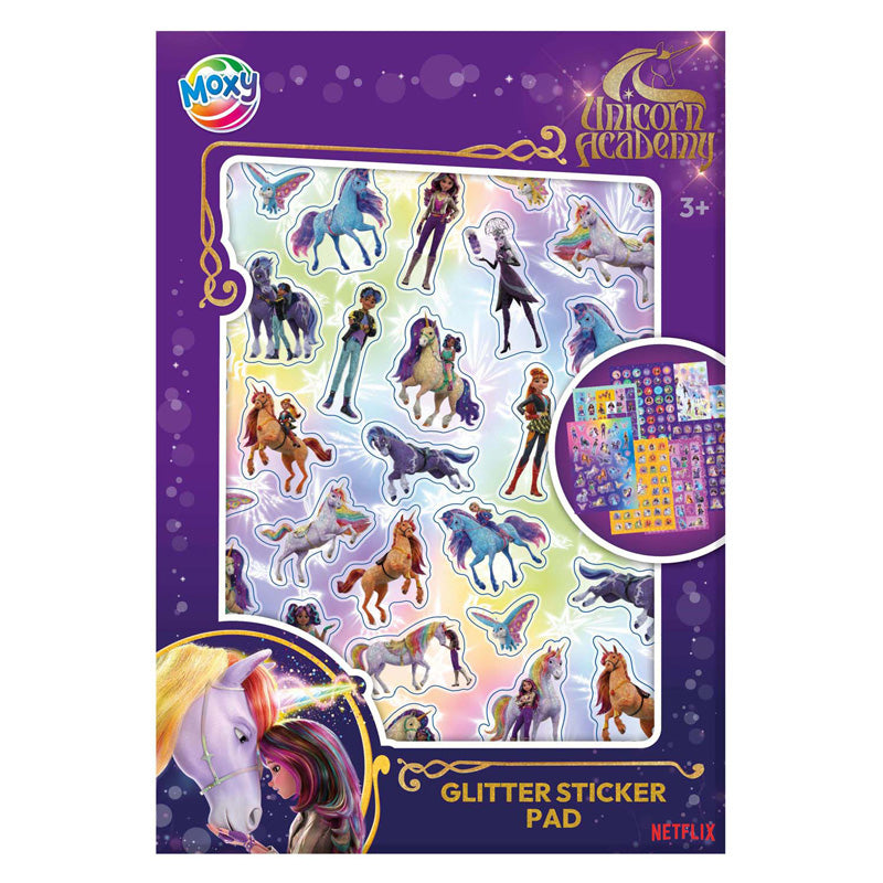 Moxy unicorn glitter sticker boek a5