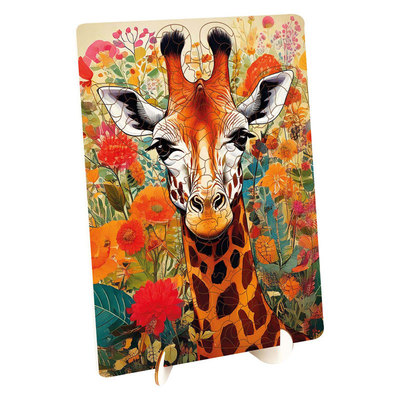 Moxy houten puzzel giraffe unieke vormen, 130pcs