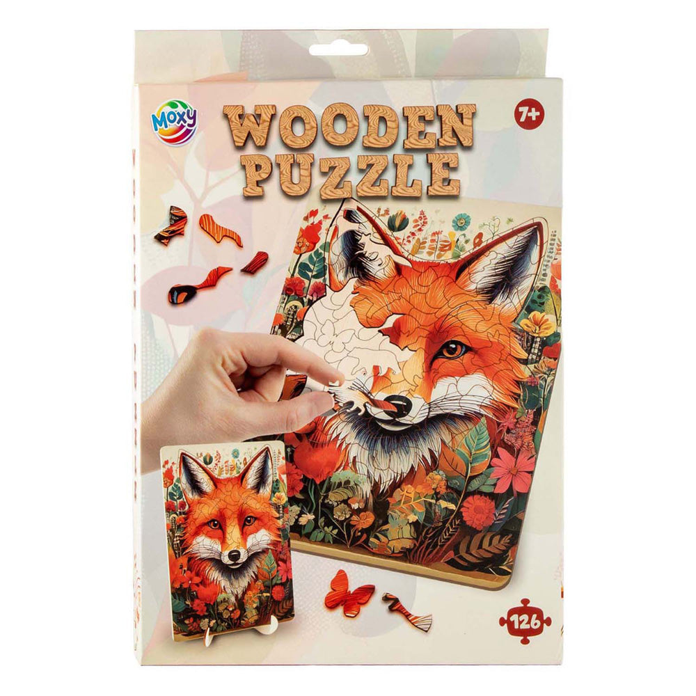 Moxy houten puzzel fox unieke vormen