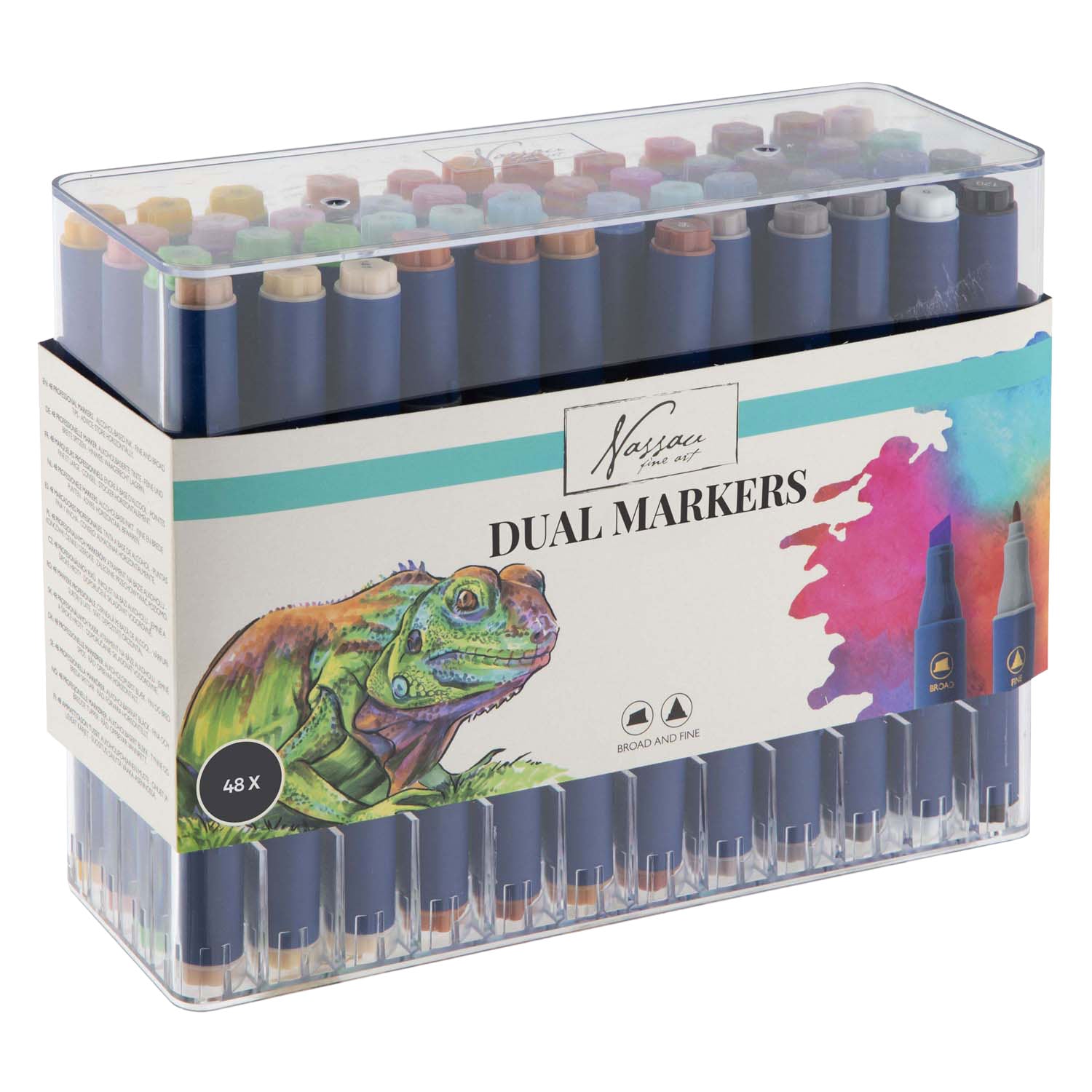 Creative craft group round dual markers alcohol stiften 48 stuks