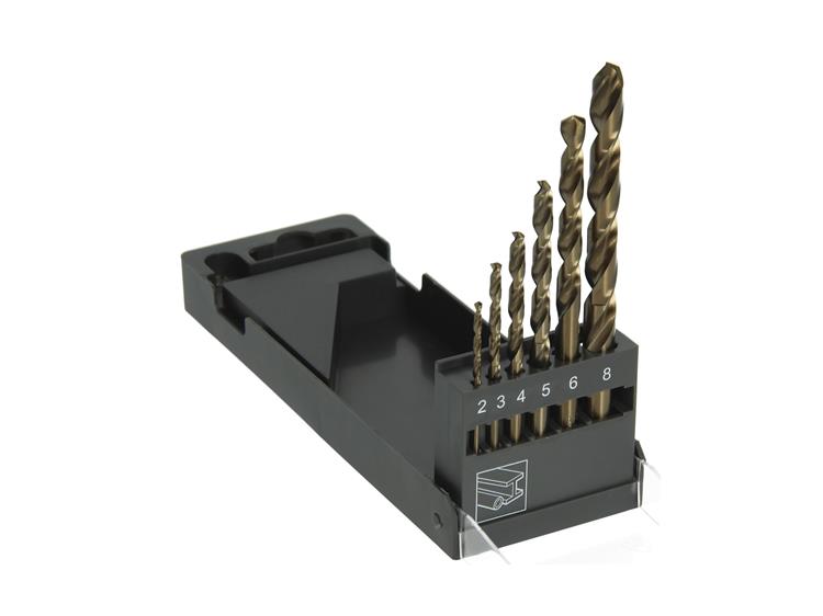 Mack 1065485 - metaalboor hss co5% din 338 set 6-delig 2-8mm | 5 stuks