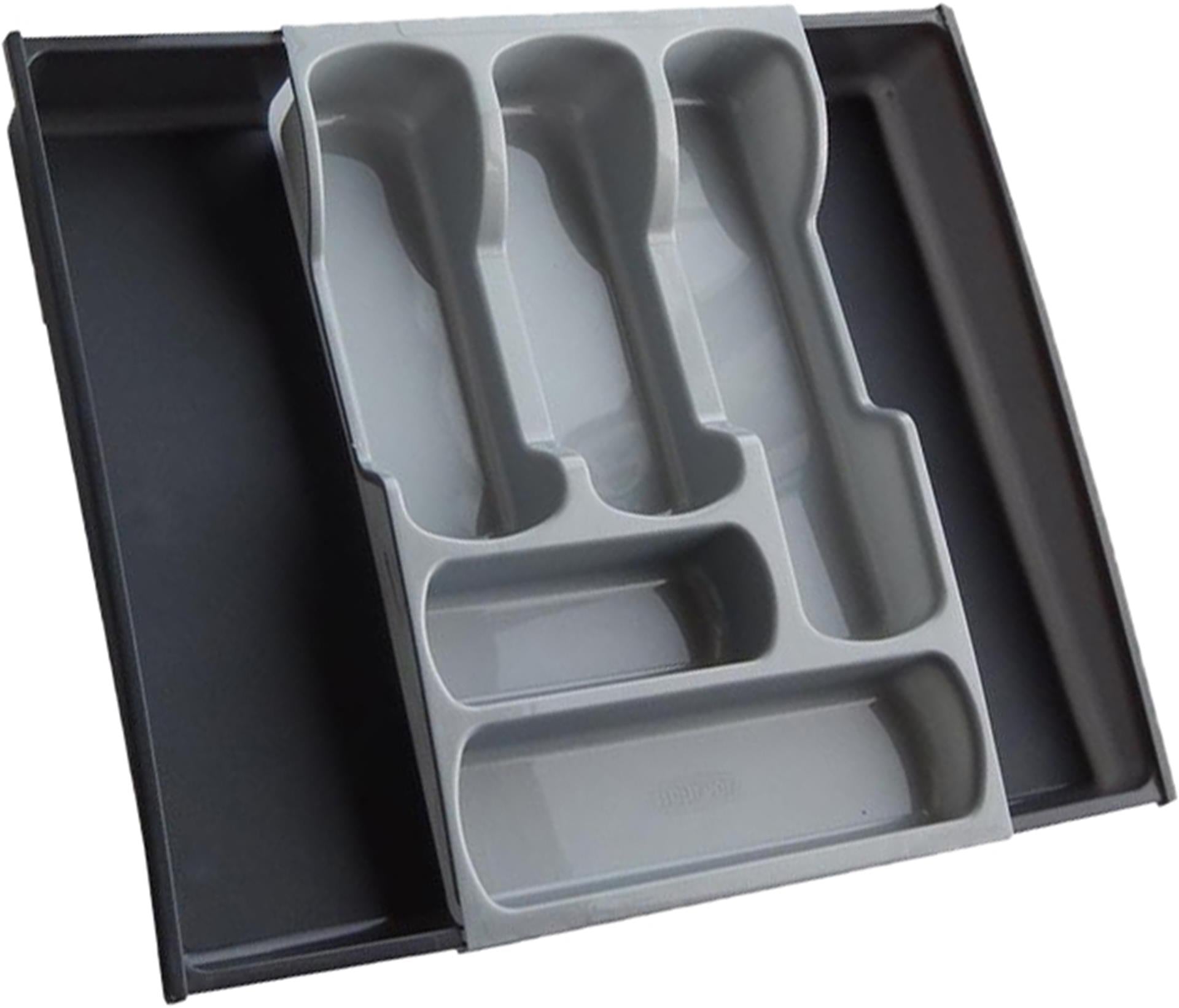 Curver verstelbare bestekbak zilver