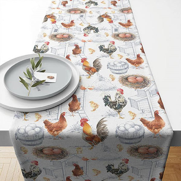 Ambiente tafelloper chicken farm 40x150