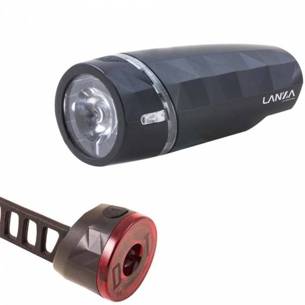Spanninga Lanza + Dot Rear Battery Light Set