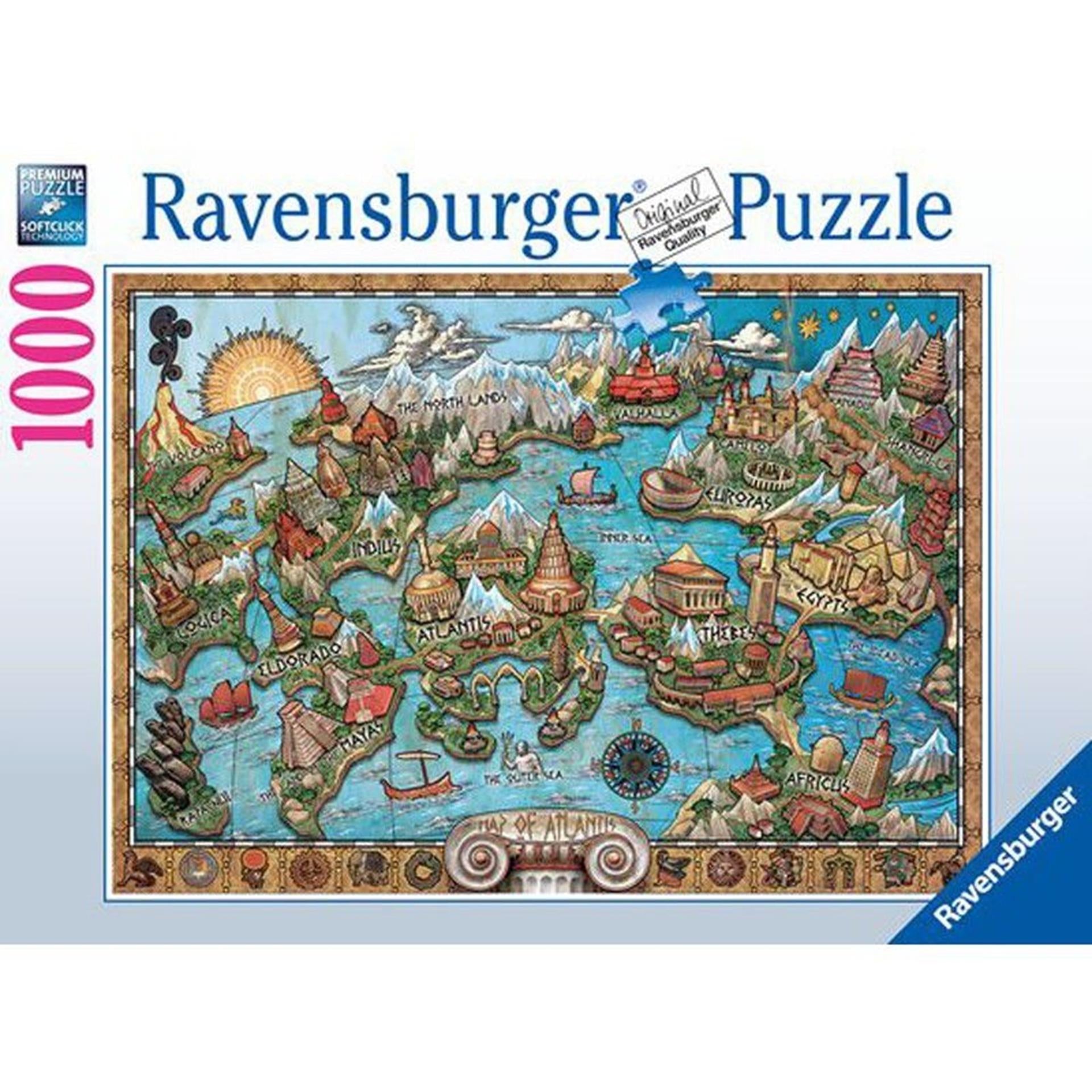 Ravensburger puzzel 1000pcs geheimzinnig atlantis