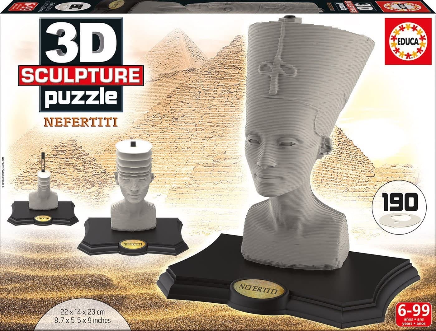 Van der doelen 3d sculptuur puzzel van nefertiti 190 stukjes