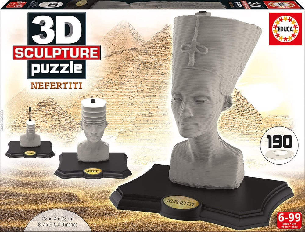 Van der doelen 3d sculpture puzzel van nefertiti 190 stukjes