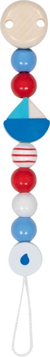 Goki fopspeenketting - boot - l21cm - hout