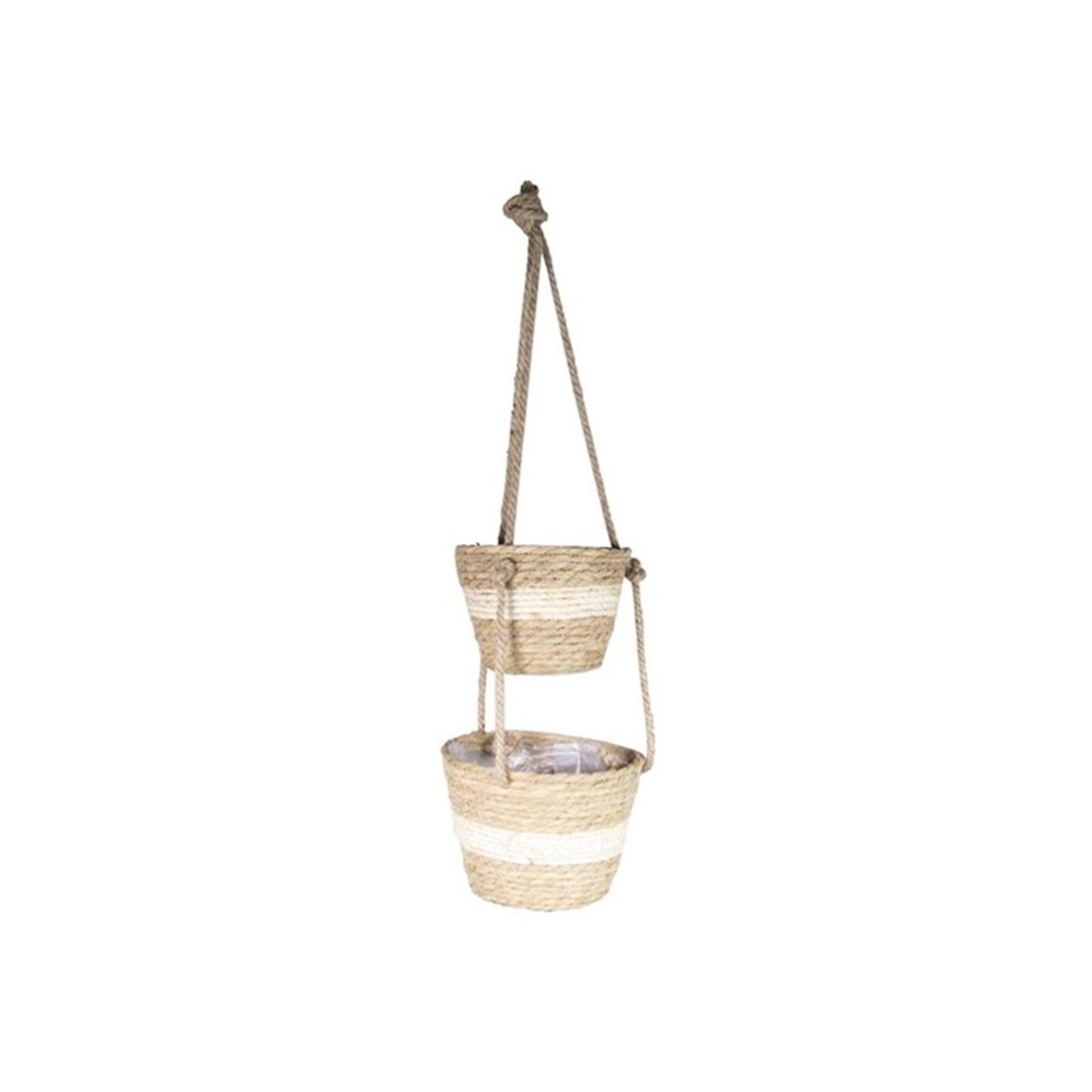 Bela arte manden hangend ø19xh14cm + ø22xh17cm totale hoogte 75cm met plastic liner