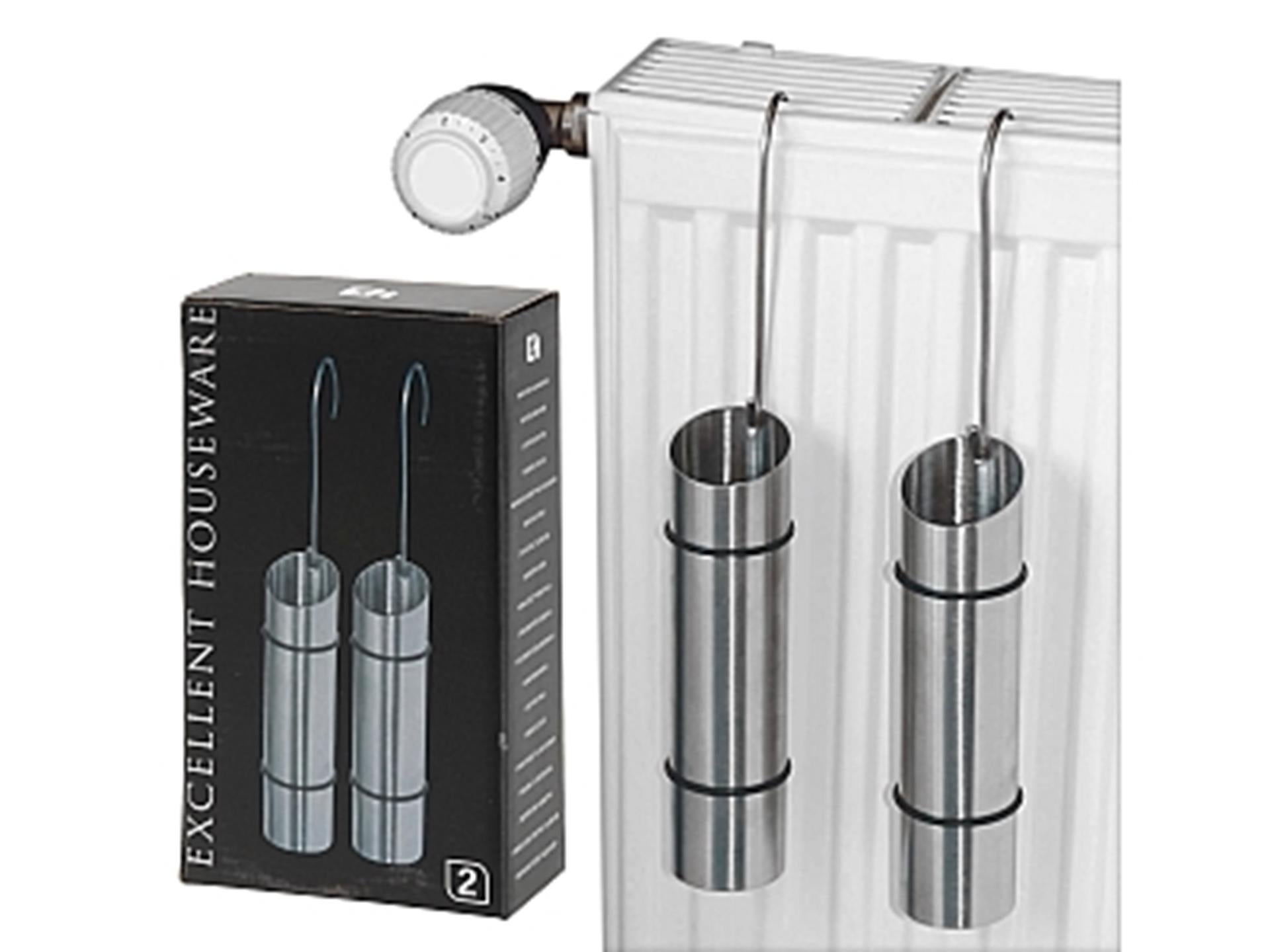 Excellent houseware waterverdampingsbakje rvs set a 2st. 20x5cm<br>