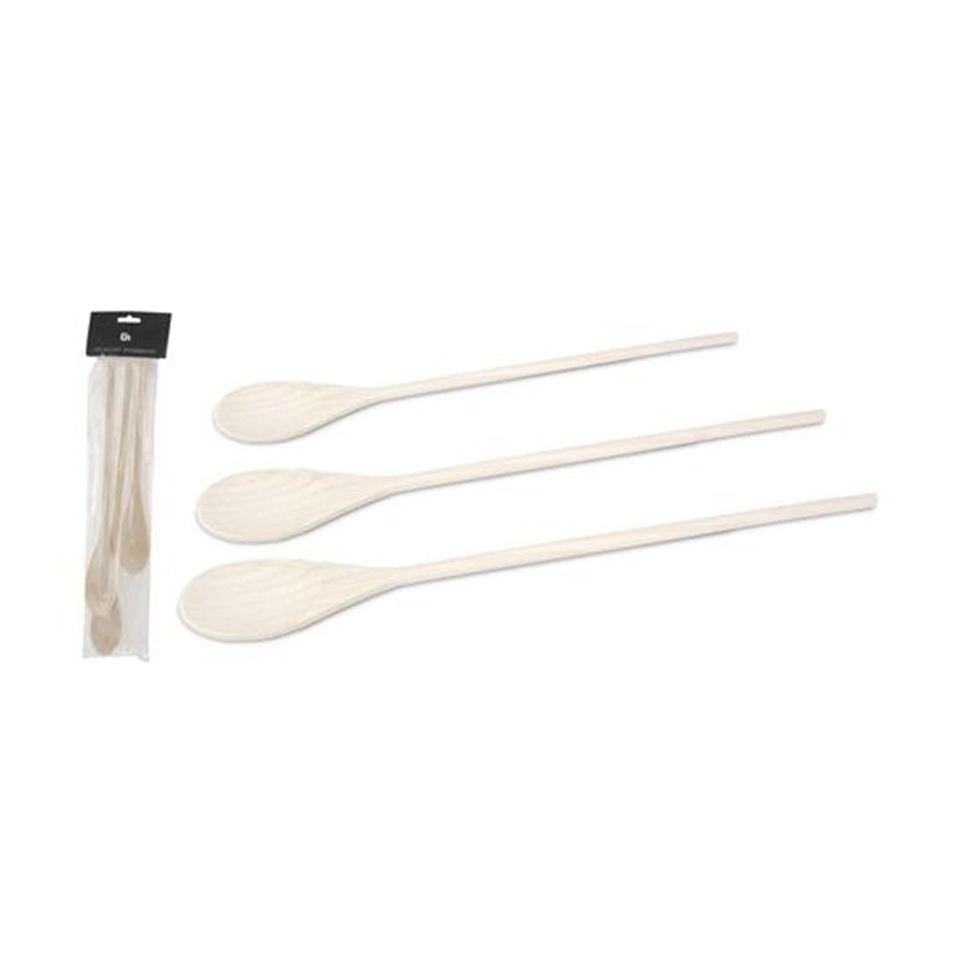 Excellent houseware lepelset hout 3 delig
