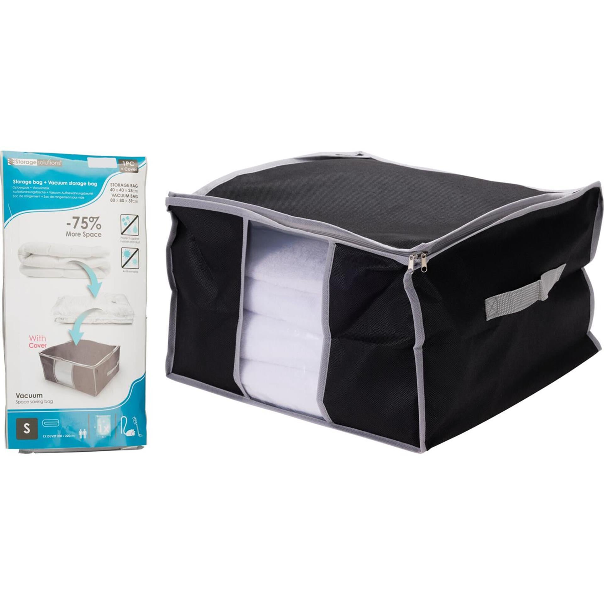 Storage solutions opbergzak 40x40x25cm met vacuümzak 80x80x39cm