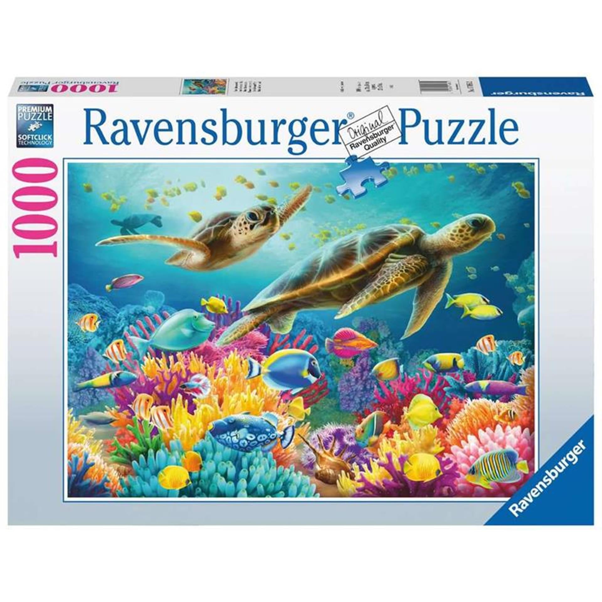 Ravensburger legpuzzel blauwe onderwaterwereld, 1000st.