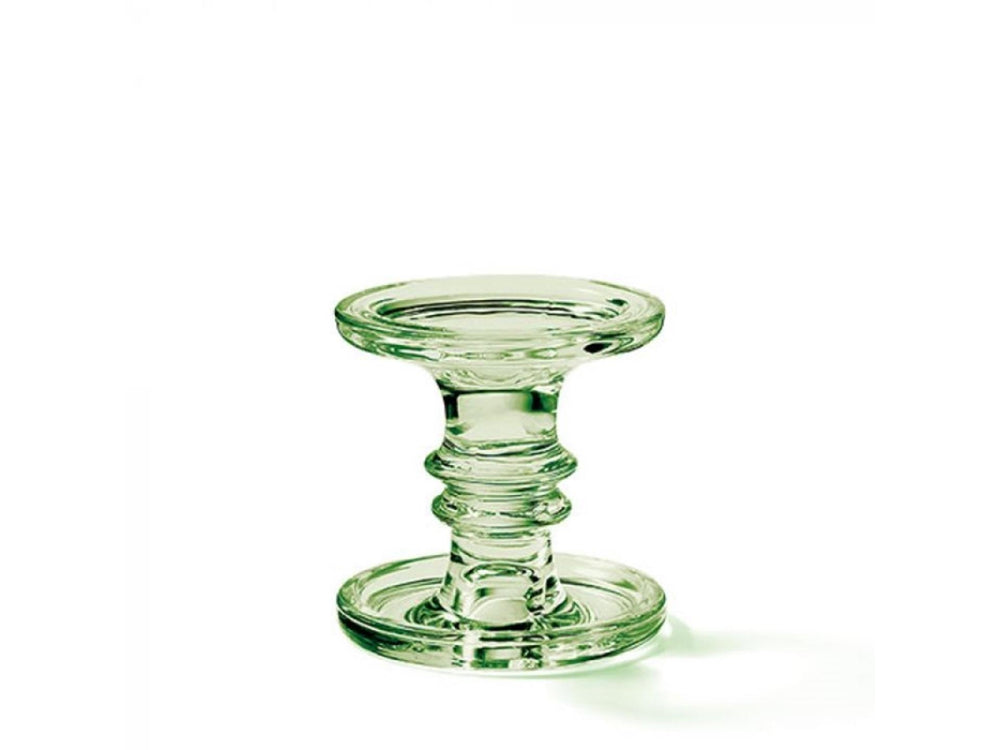Ambiente kaarshouder glas groot green ø11xh11cm