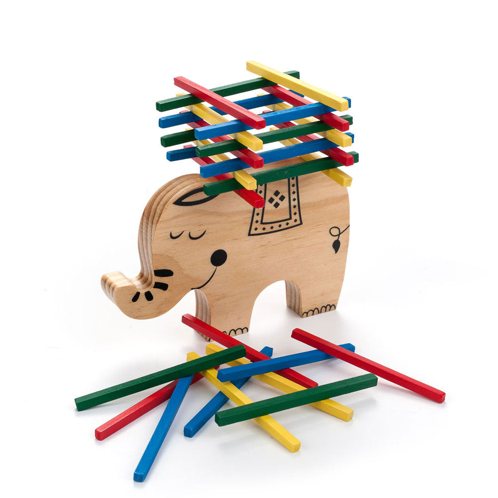 Longfield houten balans spel olifant