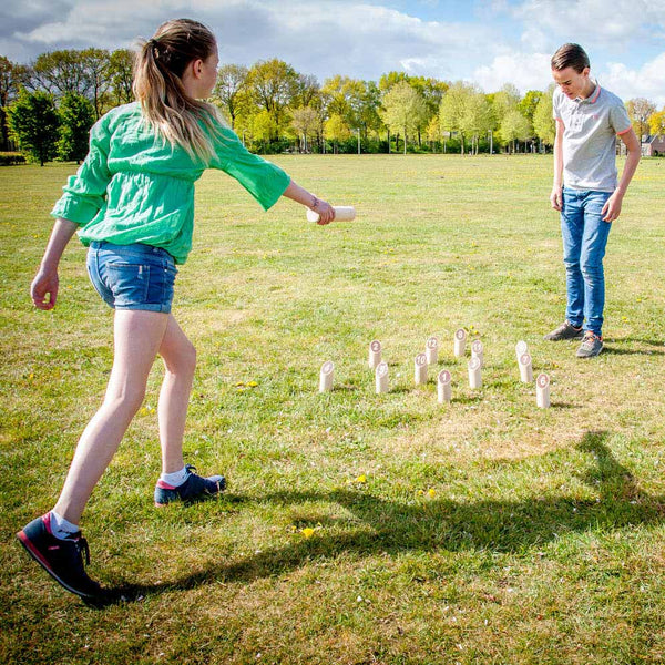 Kubb number original rubber hout
