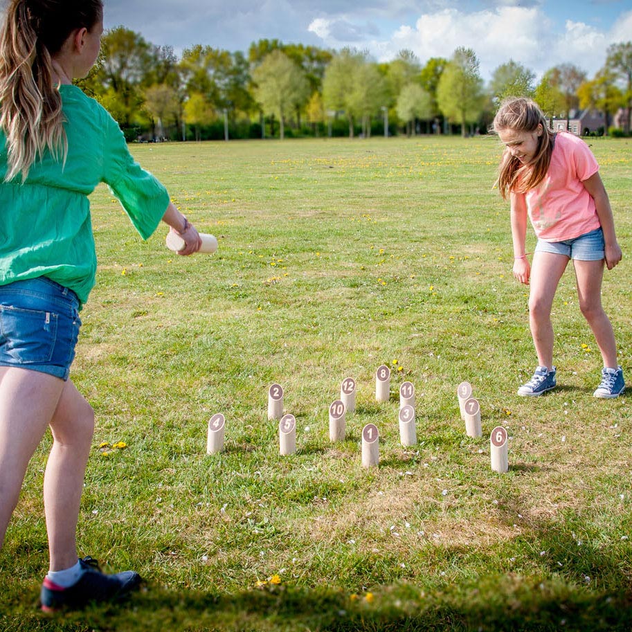 Kubb nummer origineel rubber hout