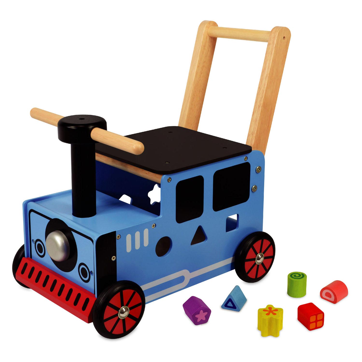 I'm toy loop- en duwwagen trein
