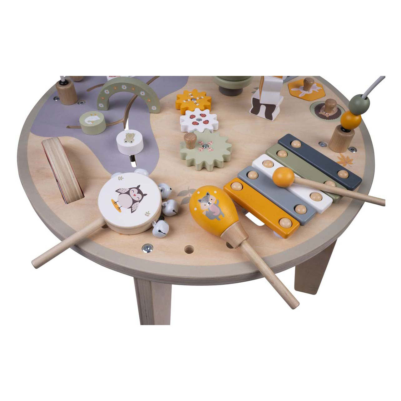 Houten activiteiten speeltafel jack jacky