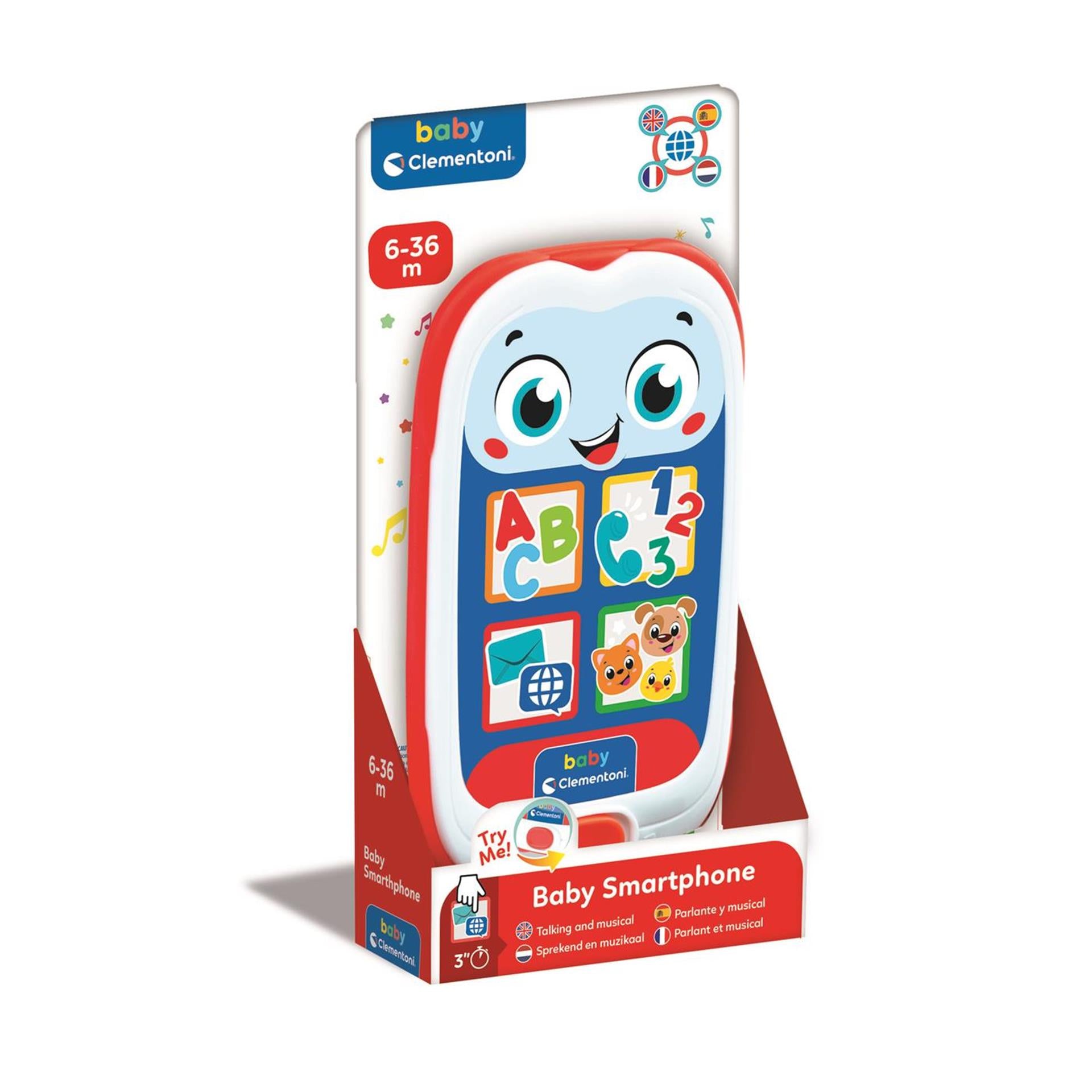 Clementoni baby spreektde en ondersteunde smartphone