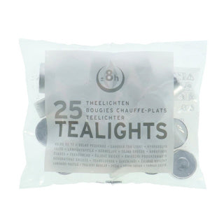 Spaas theelichten 8 uur 25 stuks | 4 stuks