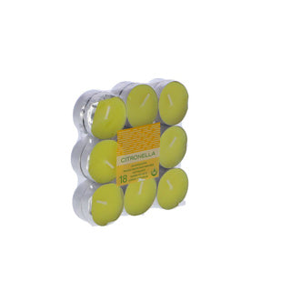 Spaas theelichten citronella 4 uur 18 stuks | 6 stuks