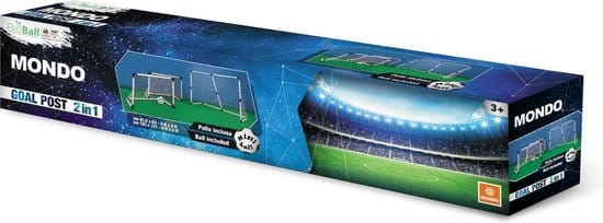 Mondo voetbaldoel set 2-in-1 met bal en pomp