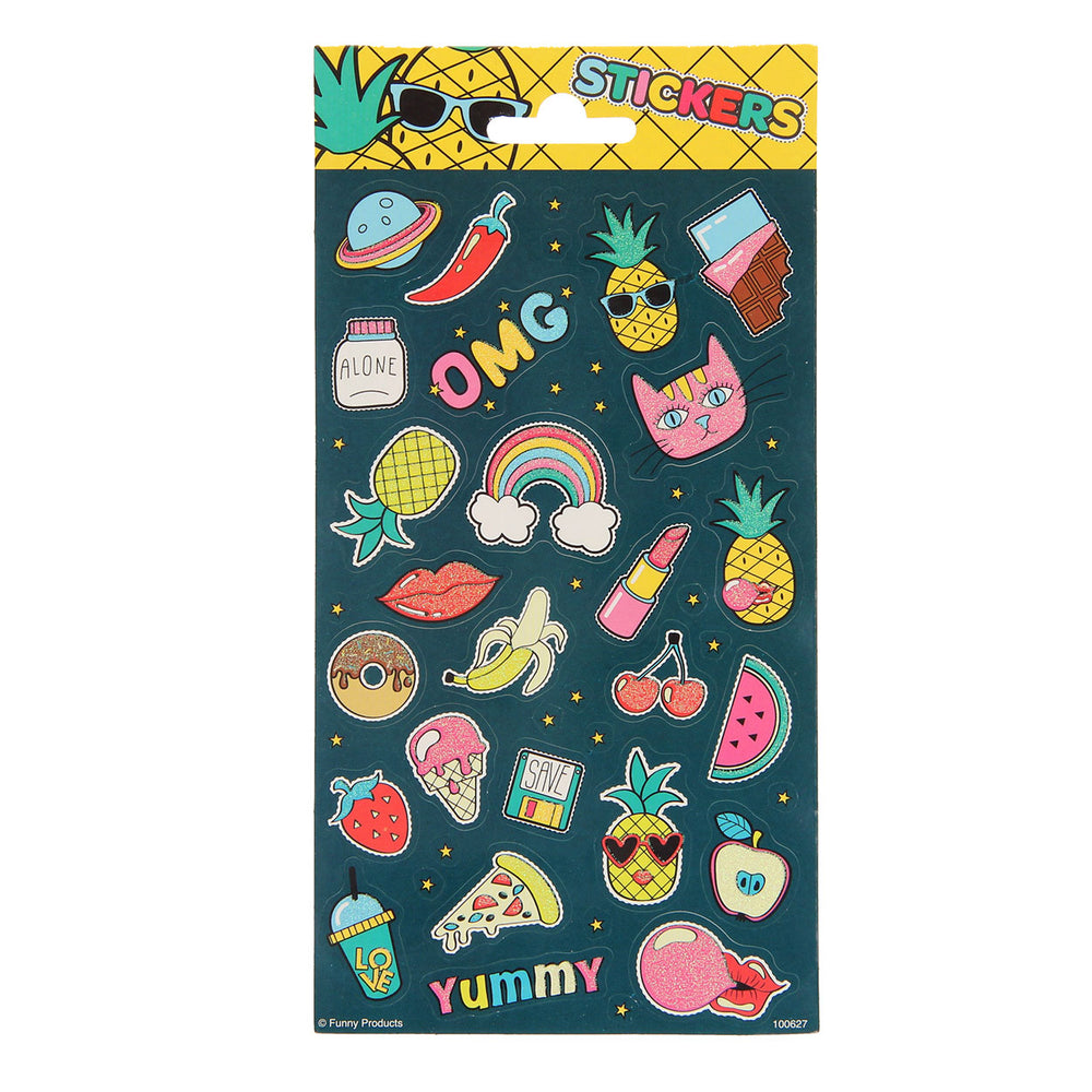 Totum stickervel twinkle - ananas