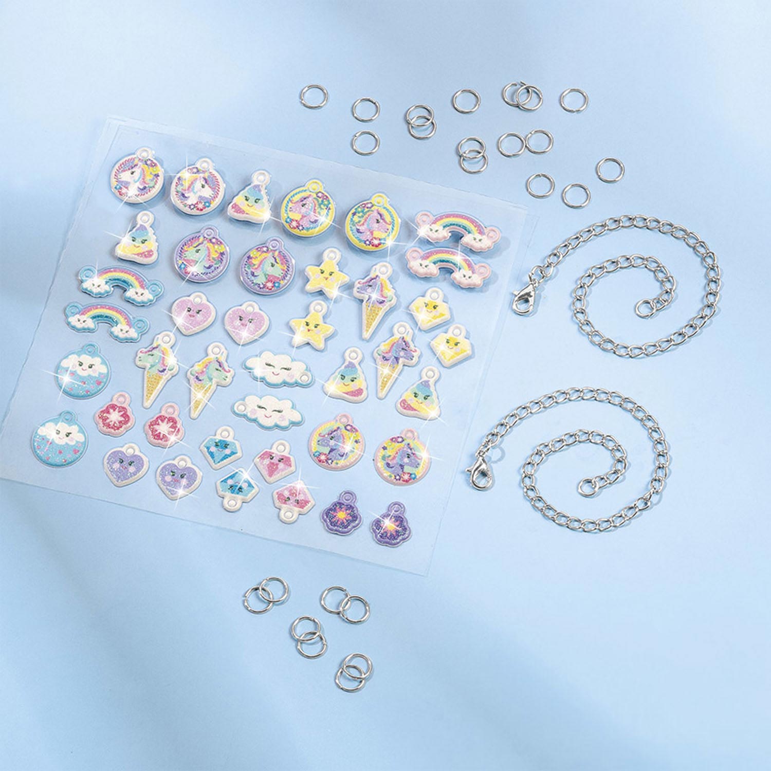 Totum eenhoorn - puffy bedelarmbandjes