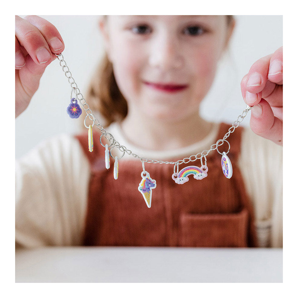 Totum unicorn - puffy charm bracelets