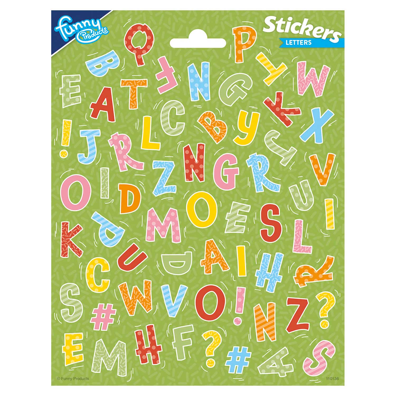 Stickervel letters