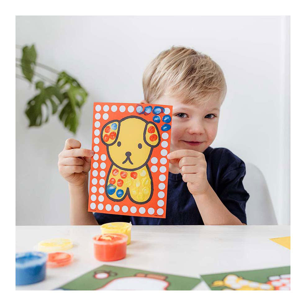 Creatieve knutselgroep nijntje creatief met vingerverf set 14 dlg.