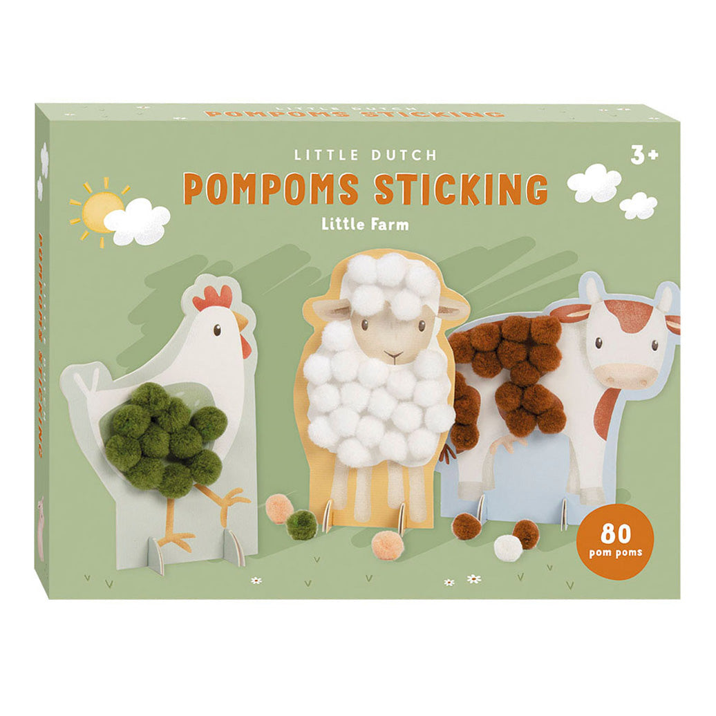 Little Dutch pompom plakken boerderijtje