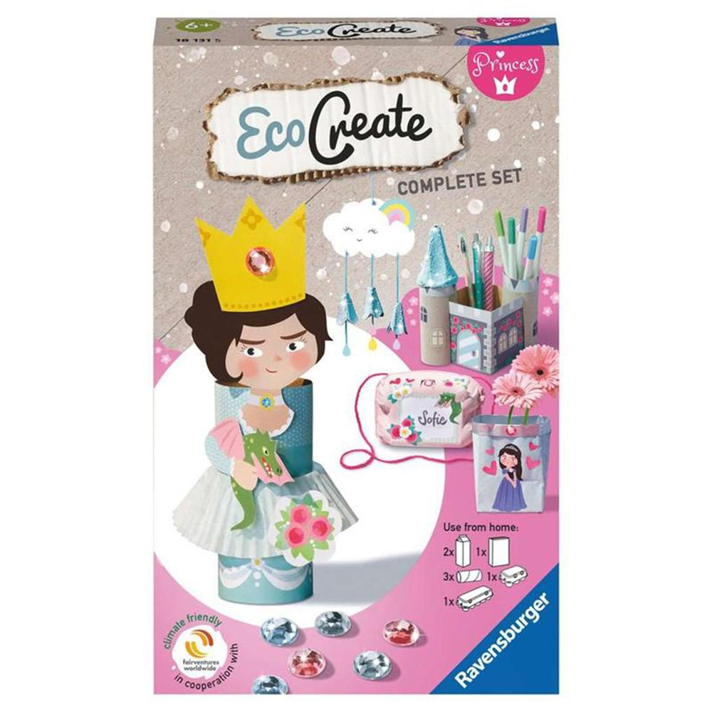 Ravensburger ecocreate mini princesses - hobbypakket - knutselen met oude verpakkingen