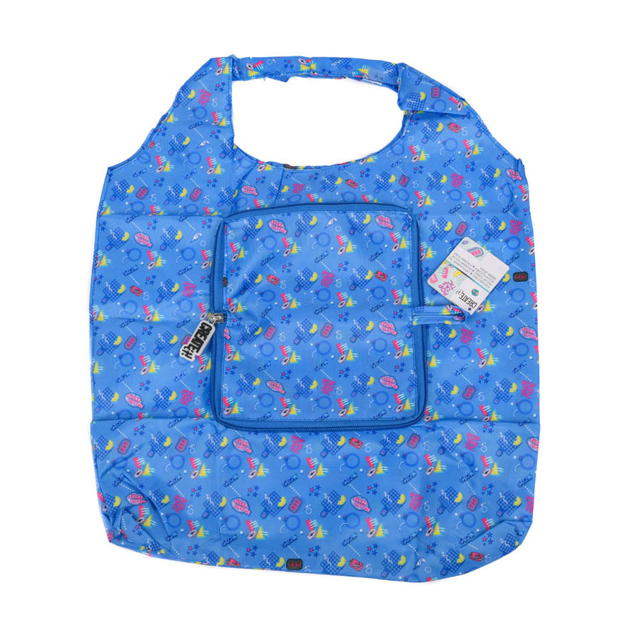 Creëer het! Poptastische Opvouwbare Shopper Blauw