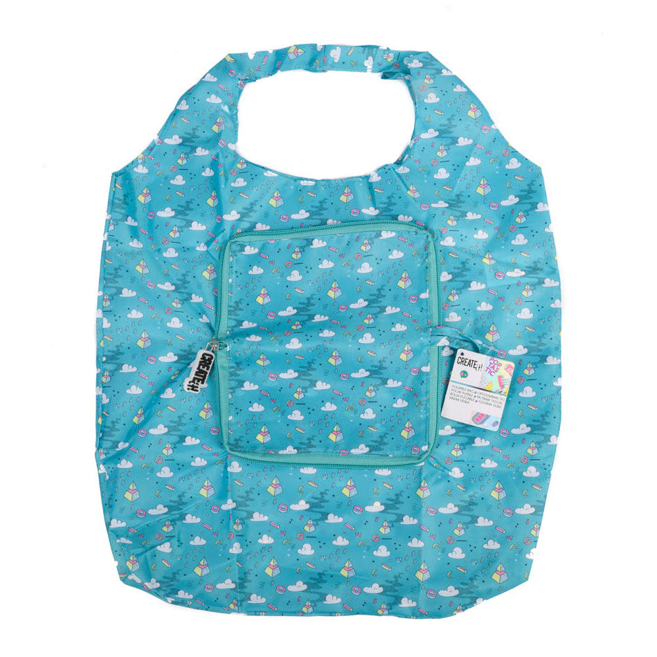 Creëer het! Poptastische Opvouwbare Shopper Turkoois