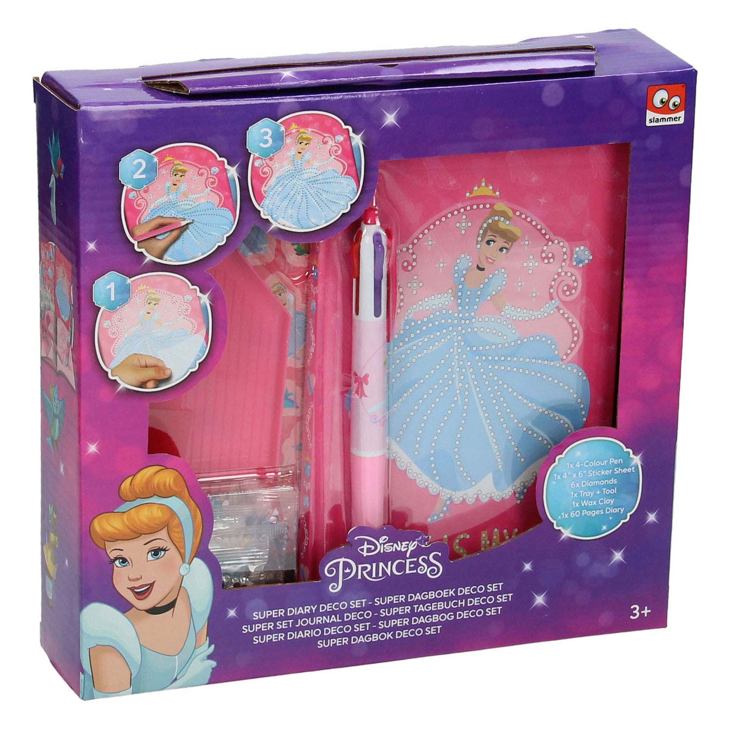Disney Prinses Dagboek Versieren met Strass Steentjes