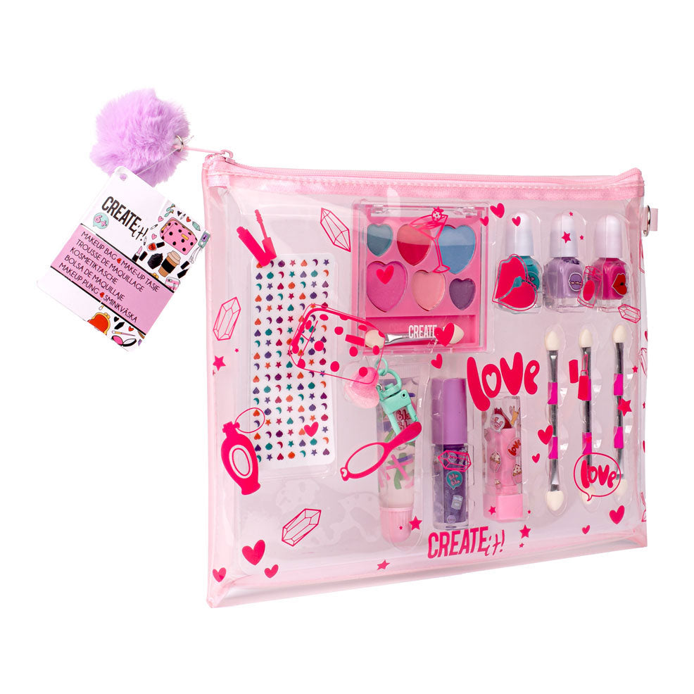 Creëer het! Beauty Make-Up Tasje met Inhoud