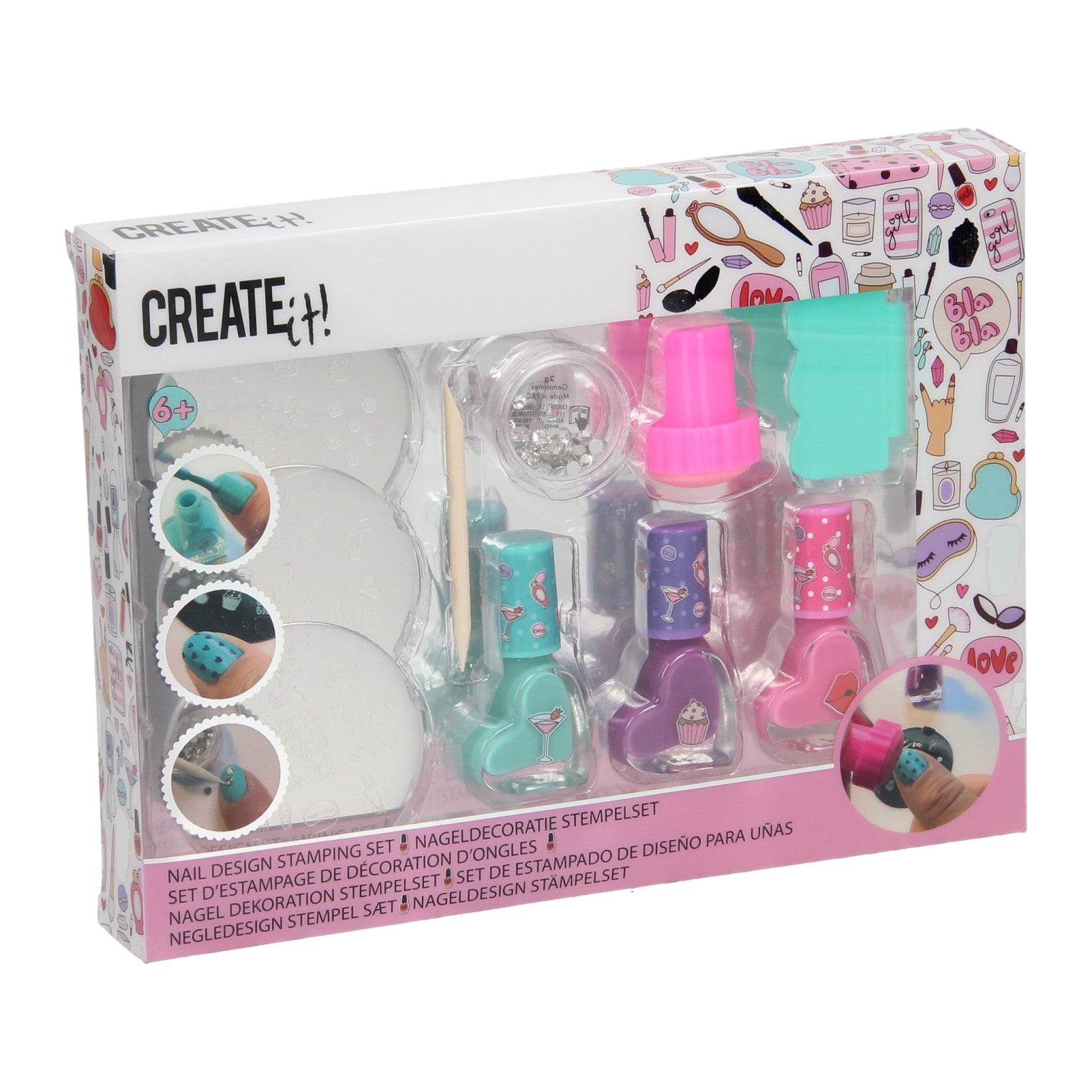 Creëer het! Beauty Nageldecoratie Stempelset