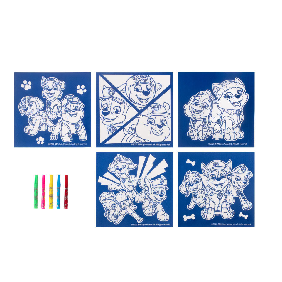PAW Patrol Viltkleuren 18x18 cm - 5 stuks