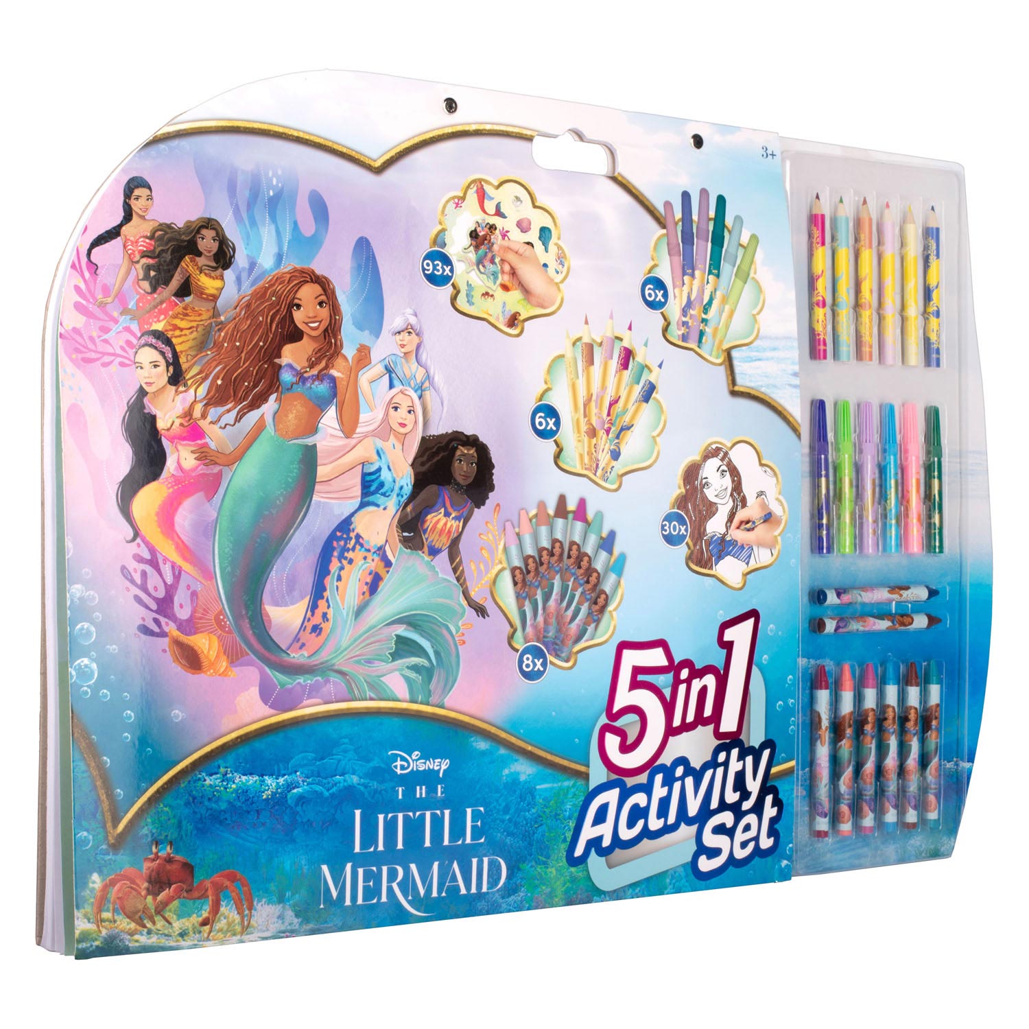 The Little Mermaid 5In1 Kleur Set