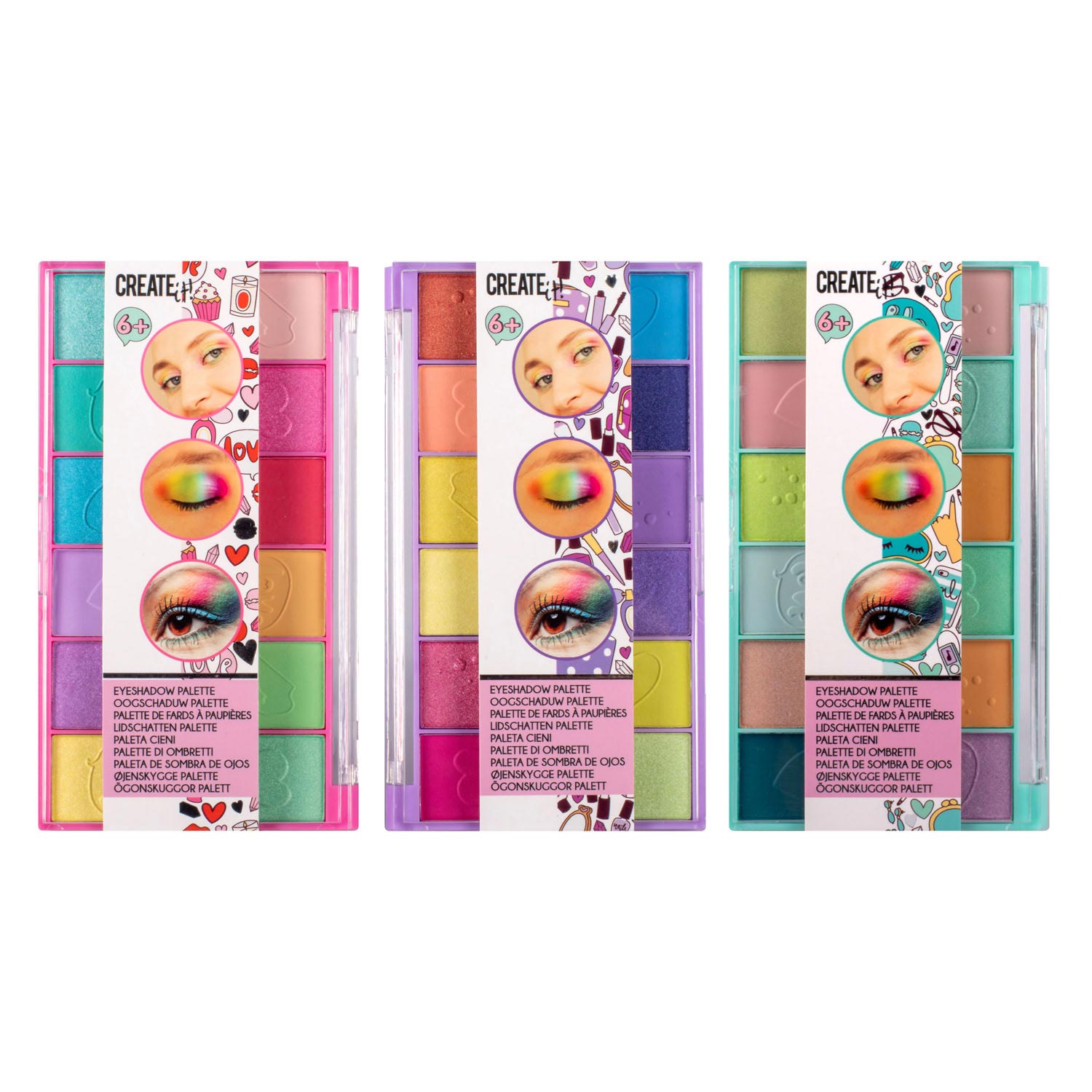 Creëer het! Beauty Oogschaduw Palette, 12 Kleuren!