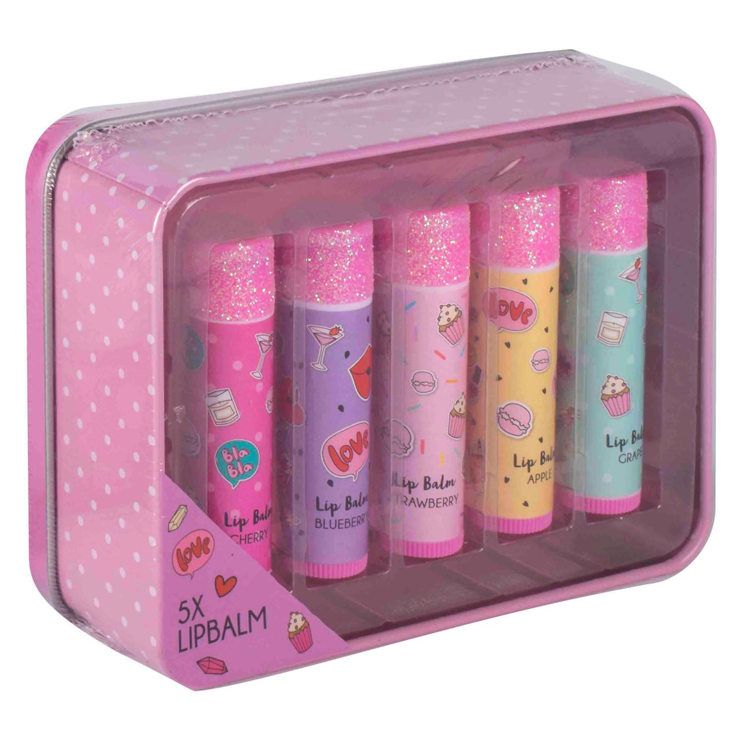 Canenco creëer het! beauty lippenbalsem blikje roze