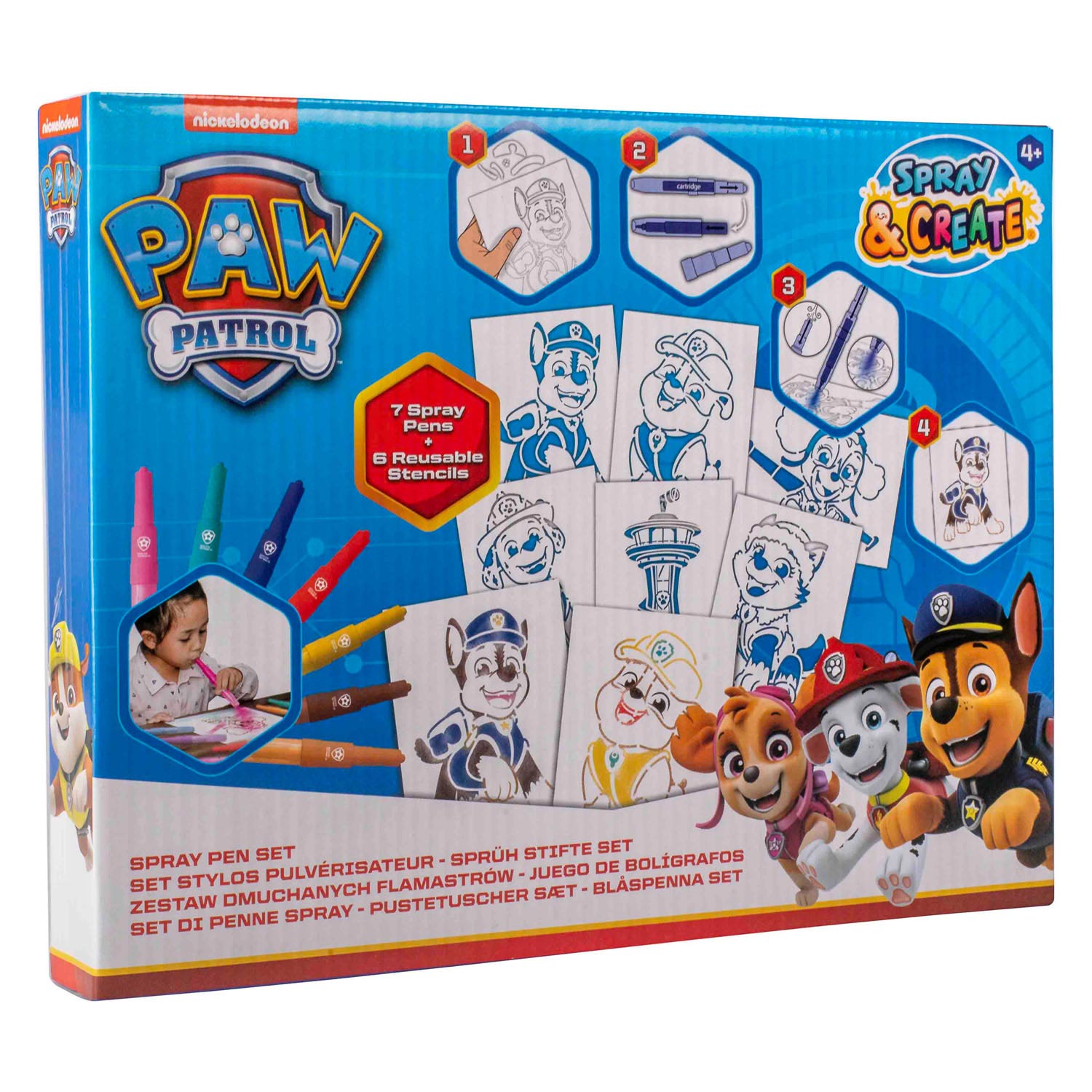 Canenco paw patrol spray pen set | 6 stuks