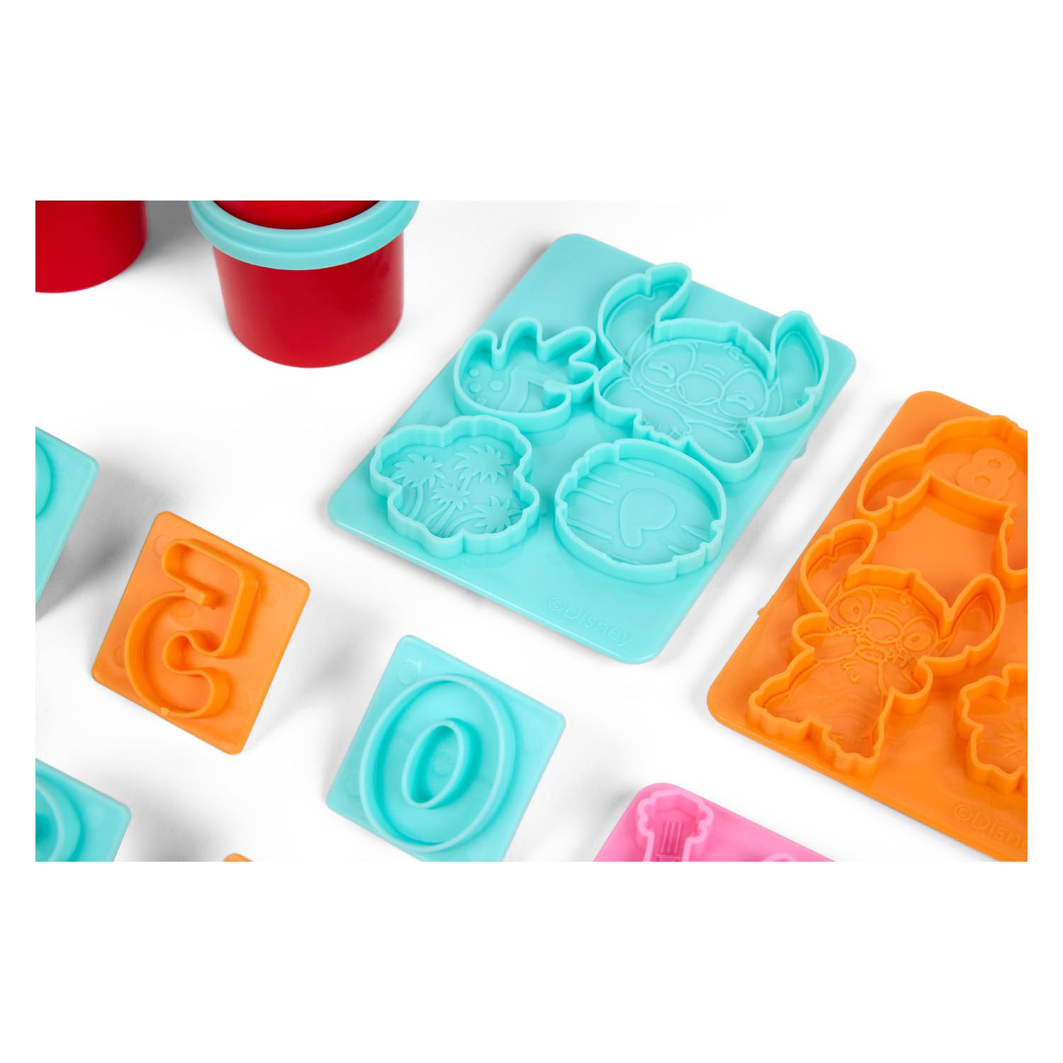 Canenco stitch kleiset met cijfers - 6 kleipotjes