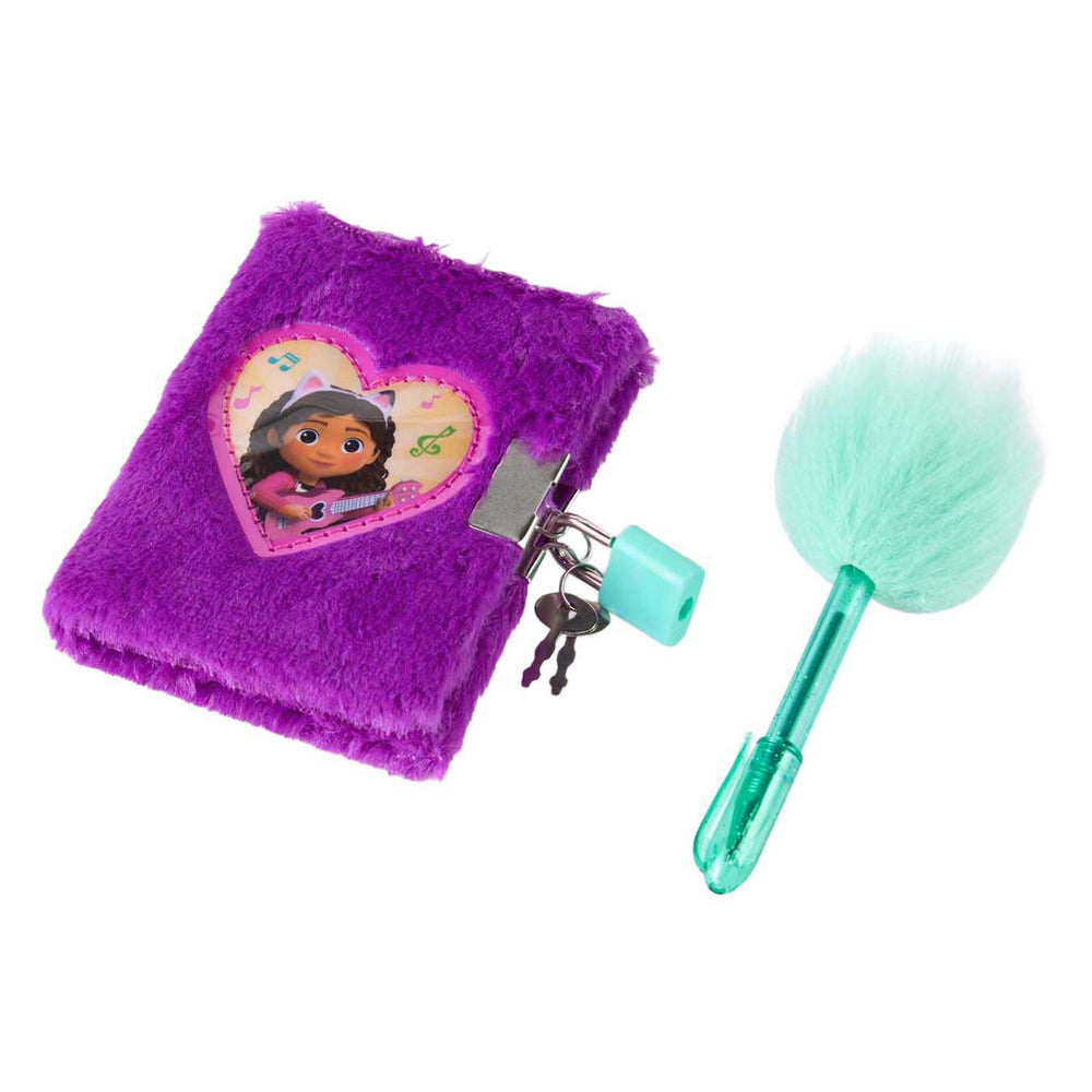 Canenco gabby's poppenhuis pluche dagboek met pluche pen