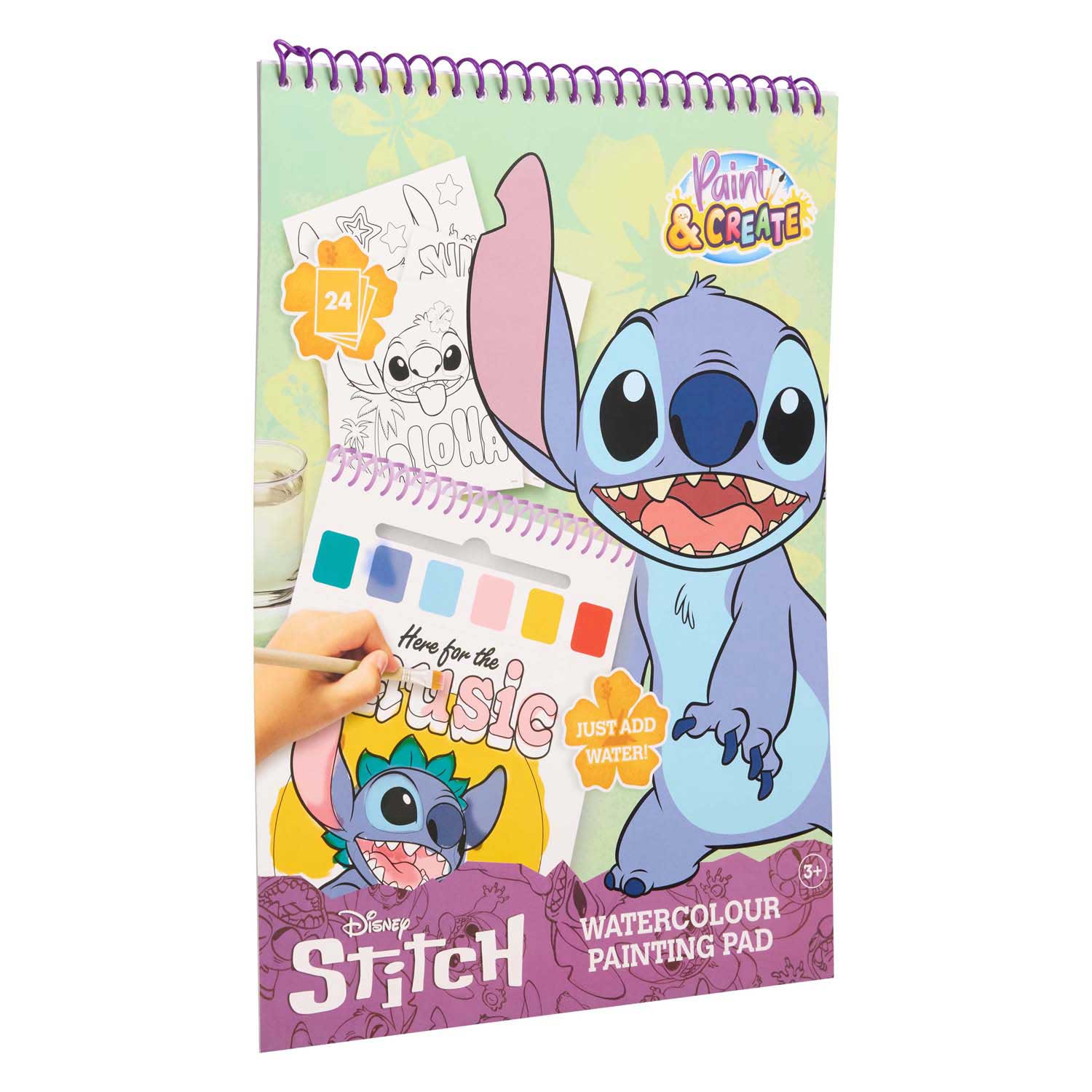 Disney stitch aquarel kleurboek