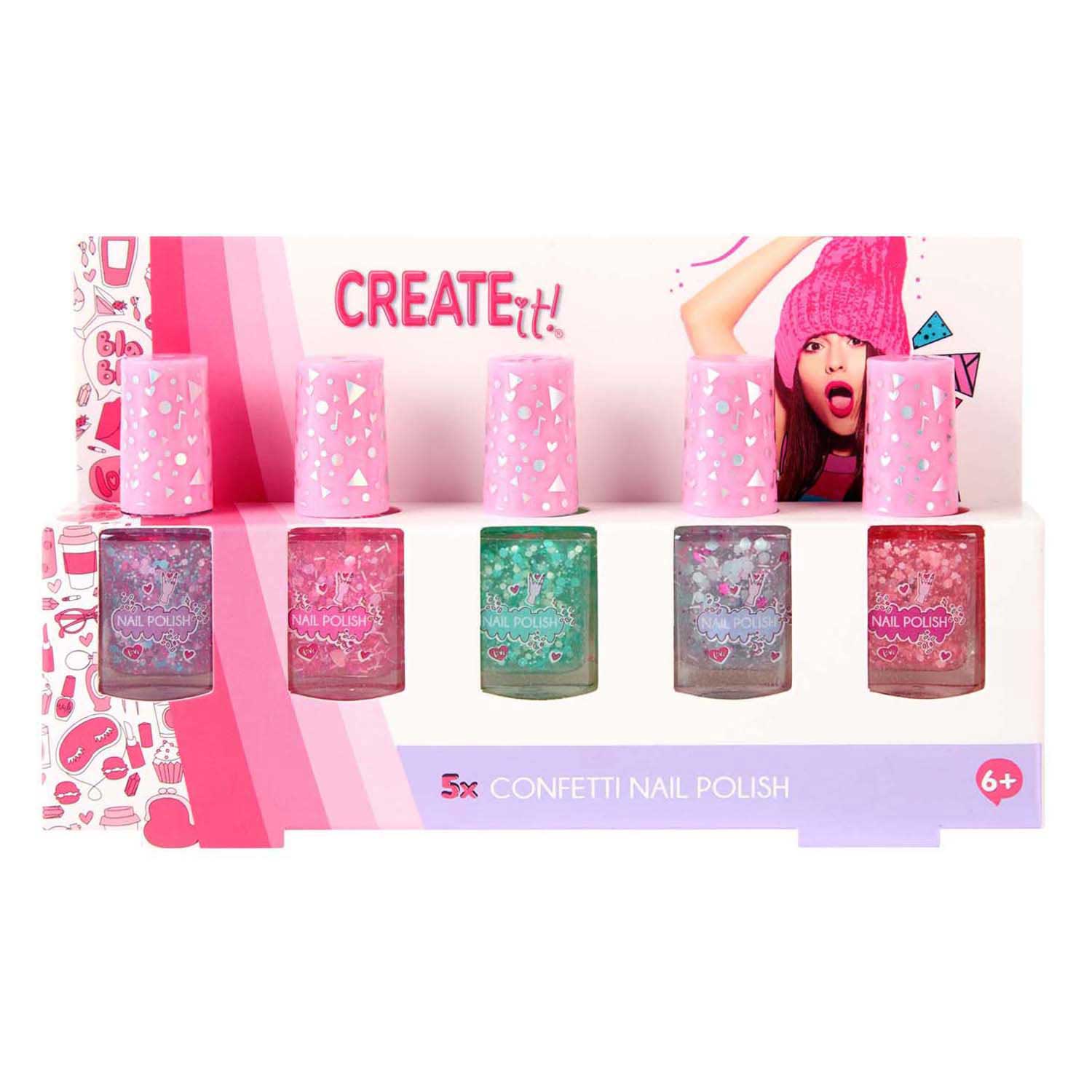 Canenco create it! nagellak confetti - 5dlg.